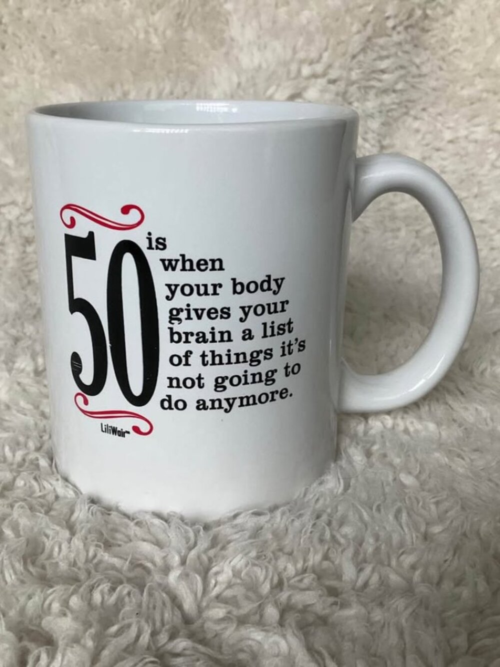 LiliWair 50th Birthday Mug
